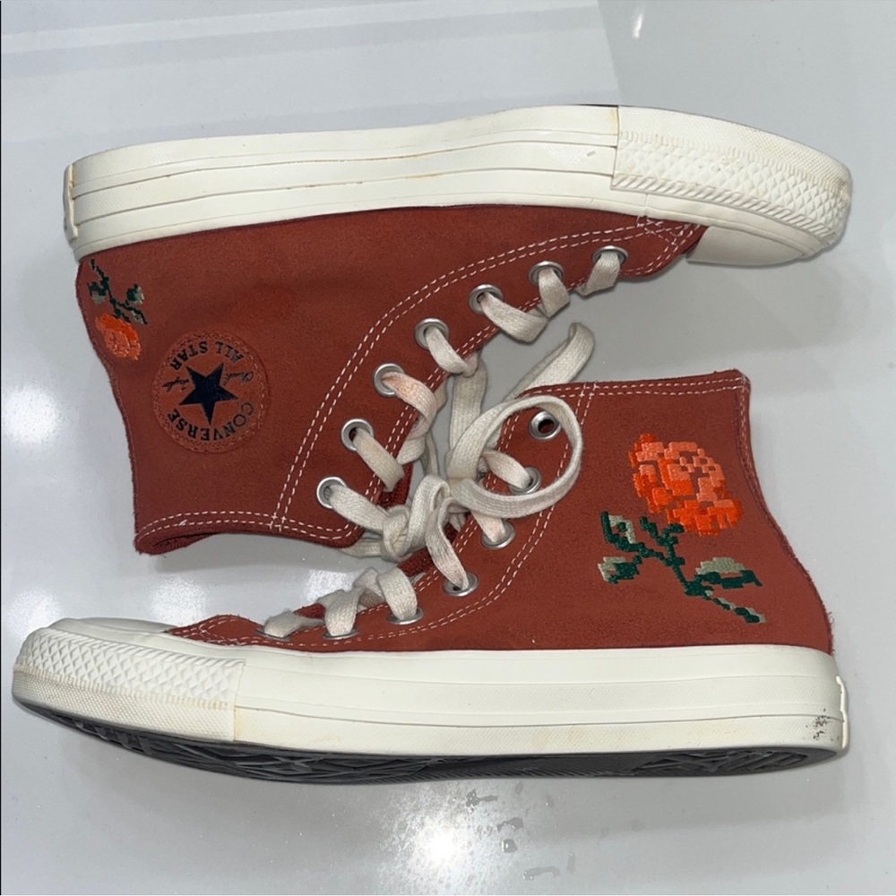 Converse Chuck Taylor All Star Embroidered Suede Roses
